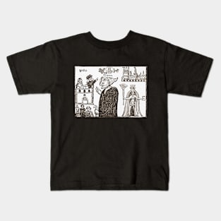 Mother Shipton Woodcut Kids T-Shirt